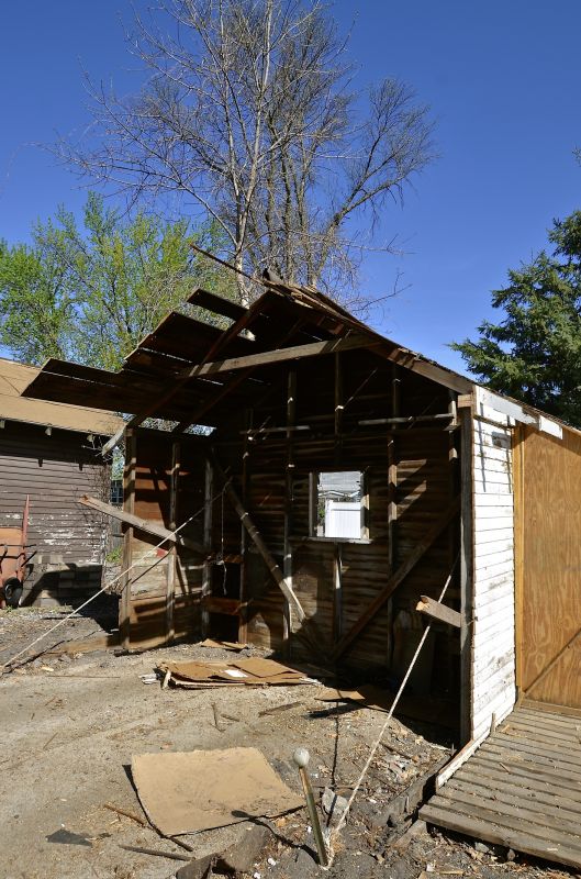 Barn Demolition in Progress
